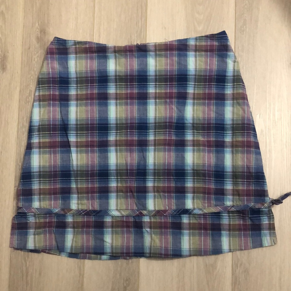 Exact Change vintage skirt Y2K early 2000s plaid size 9 made in USA